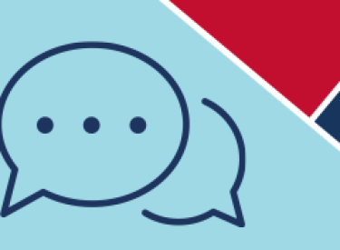 An icon with a speech bubble