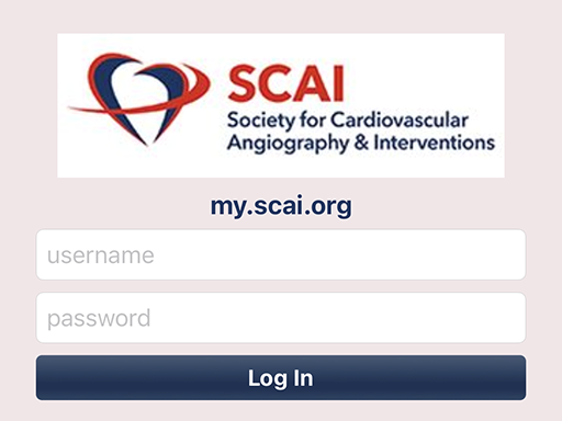 The MySCAI login portal