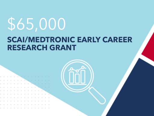 $65,000 - SCAI/Medtronic early careerresearch grant