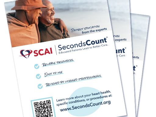 A poster for SCAI's Seconds Count website