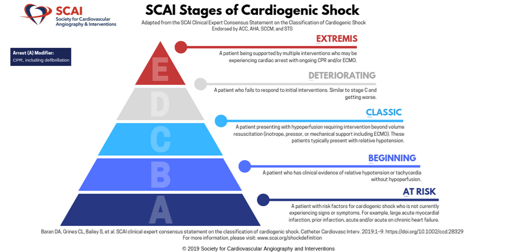 SCAI Cardiogenic Shock Pyramid - copyright