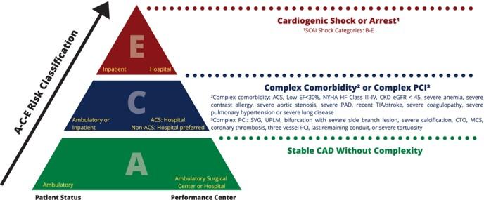 PCI Risk Stratification pyramid